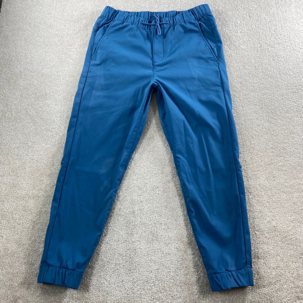 DU/ER Performance Joggers Mens 32x29 Blue Elastic Waist Drawstring Tapered Pants